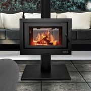 Kemlan Cube See Through Wood Fireplace gallery detail image