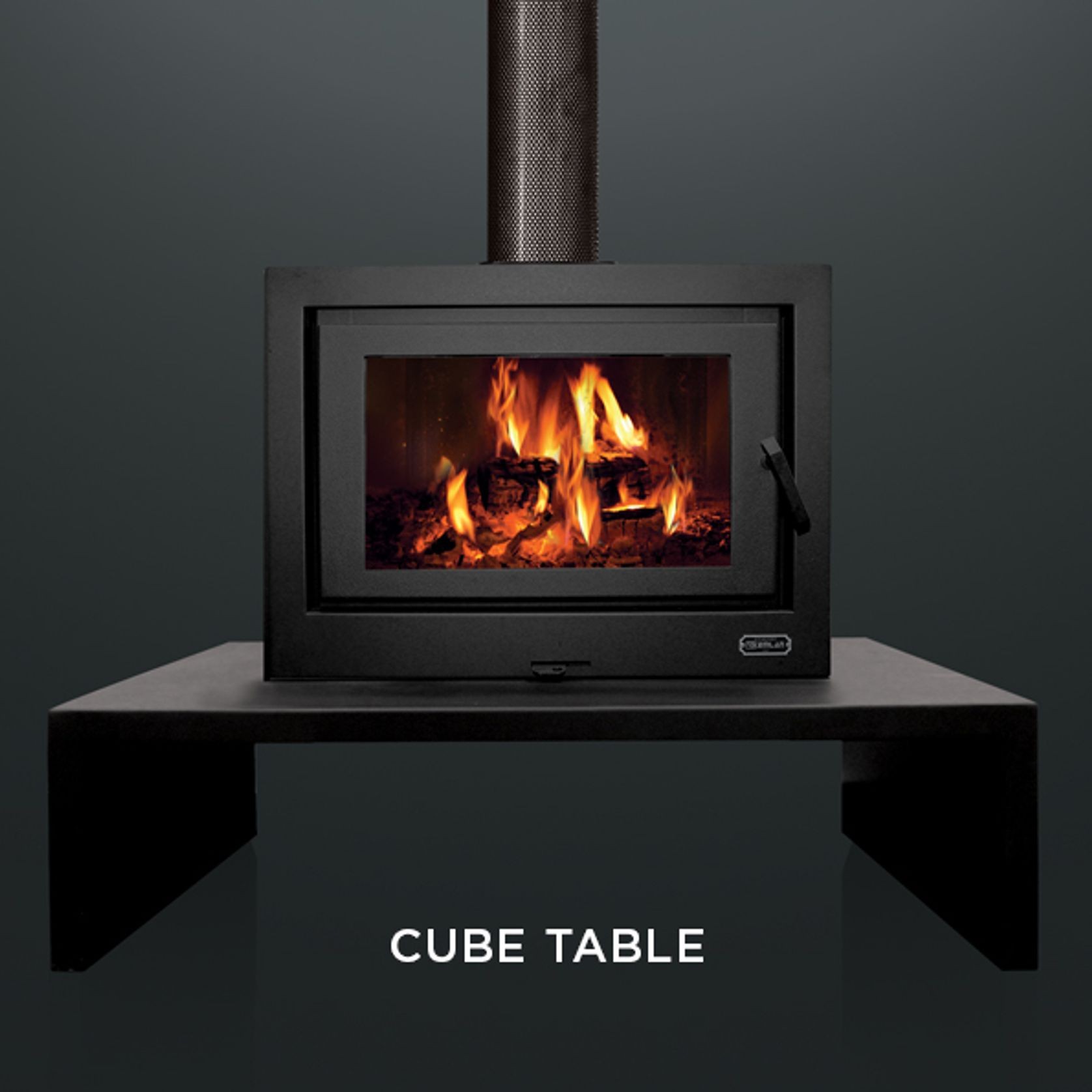 Kemlan Cube Wood Fireplace gallery detail image