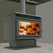 Kemlan XL Wood Fireplace With 4 M Flue Kit gallery detail image