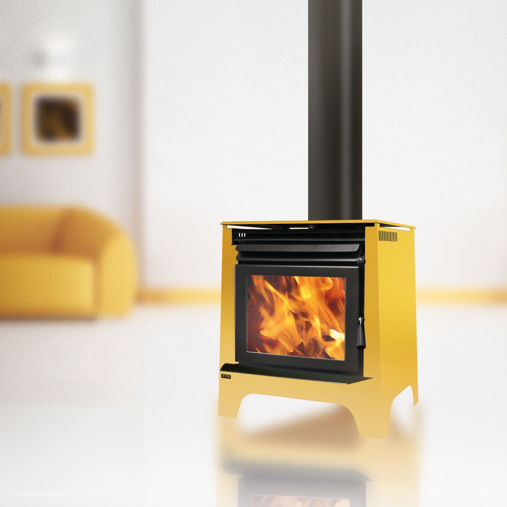 Phoenix Freestanding Wood Fireplace gallery detail image
