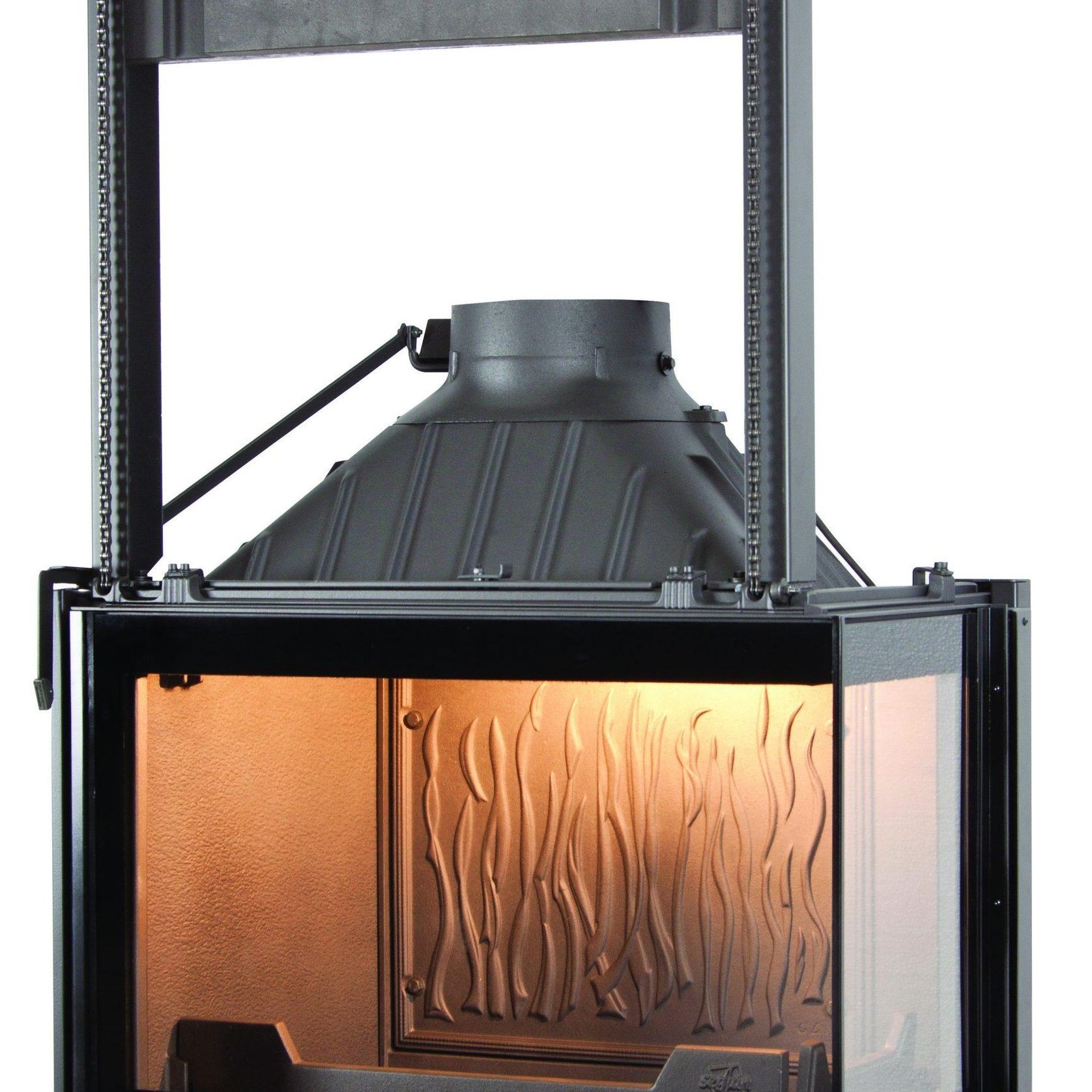 Seguin Europa 7 Right Hand Corner Cast Iron Fireplace gallery detail image