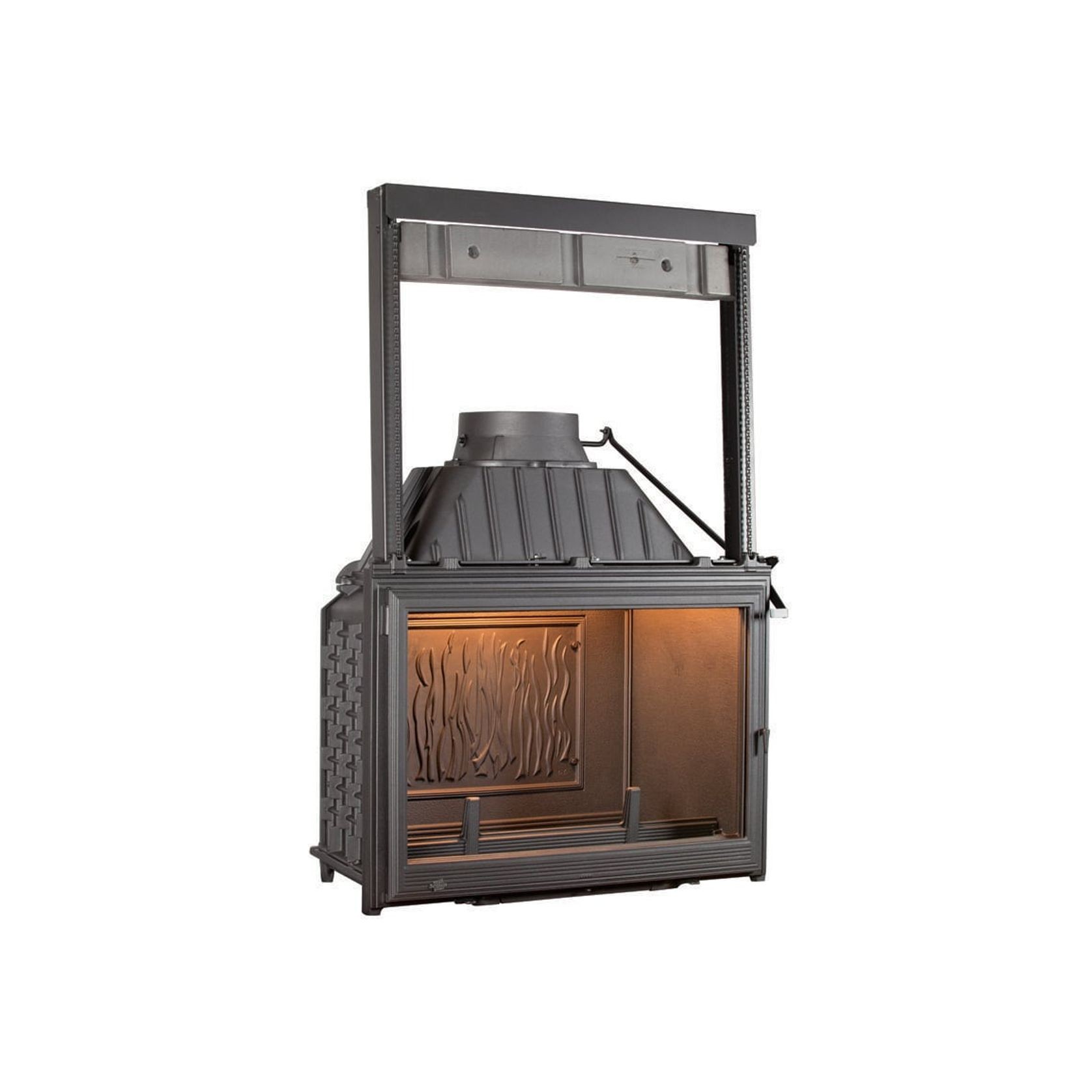 Seguin Super 9 Cast Iron Fireplace Lift Door gallery detail image