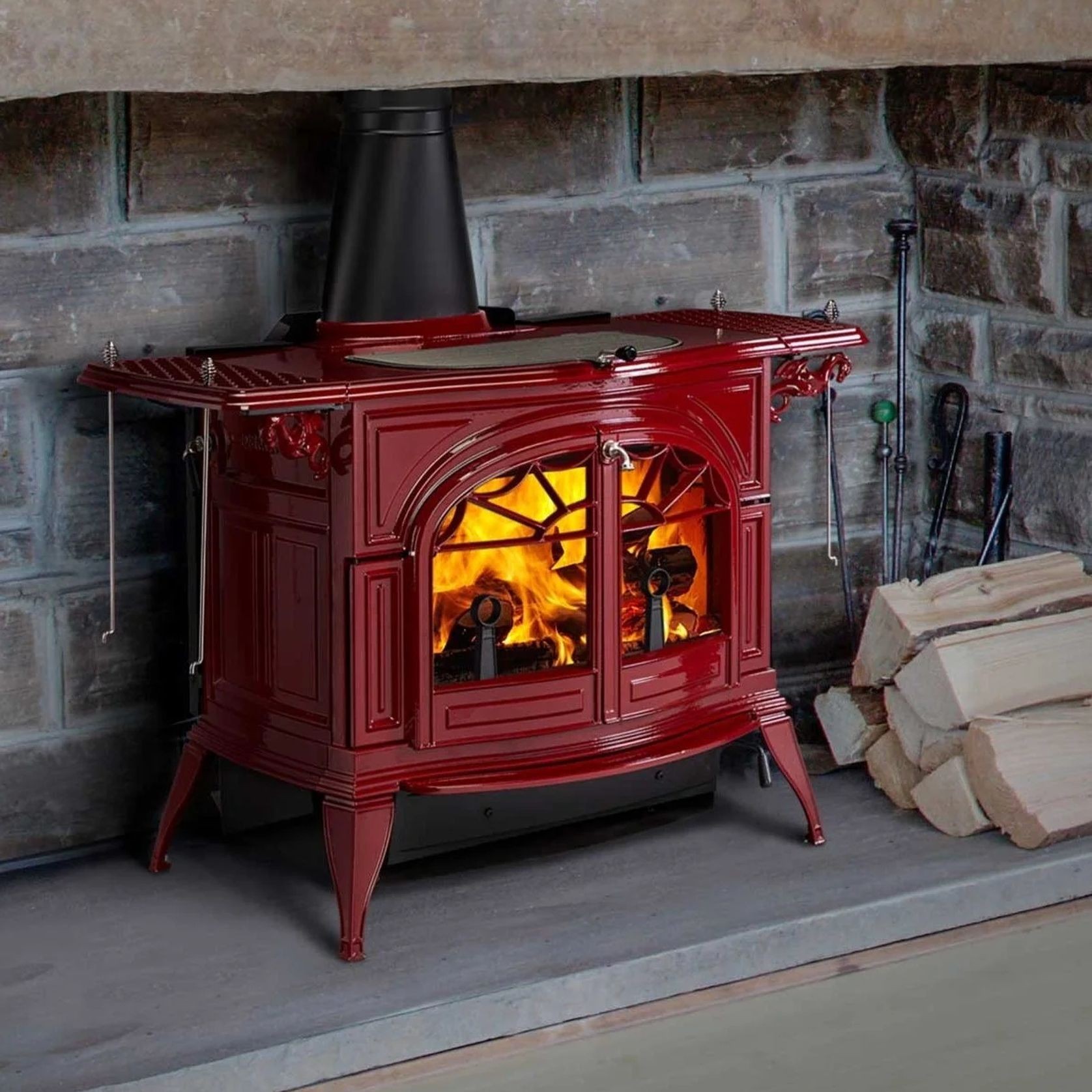 Vermont Castings Defiant Freestanding Wood Fireplace gallery detail image
