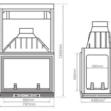 Seguin Multivision 8000 4 Sided Cheminee Fireplace gallery detail image