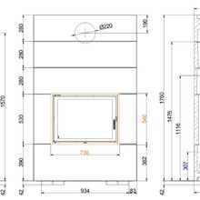 Brunner Bsk08 Tunnel  | Inbuilt Wood Fireplace gallery detail image