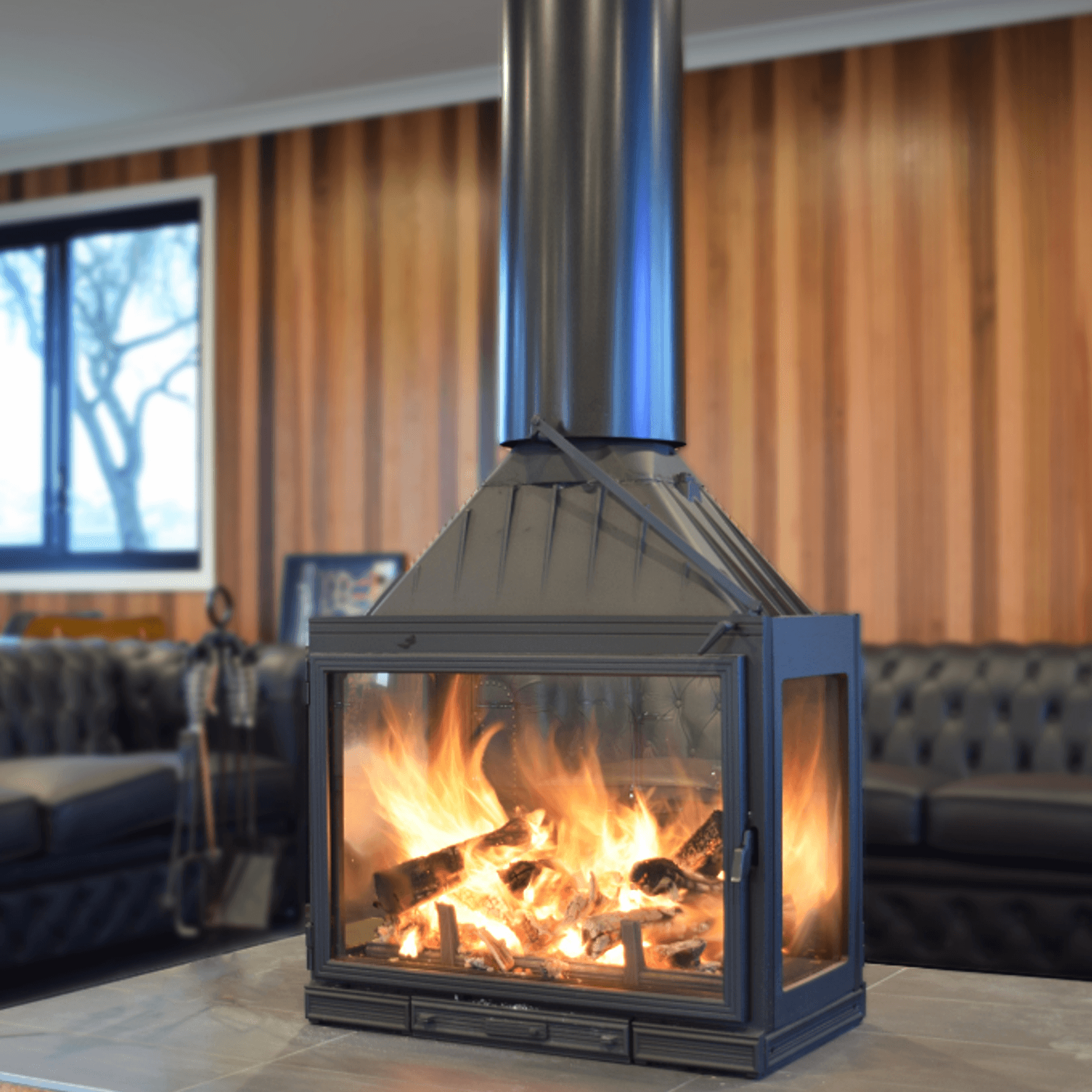 Seguin Multivision 8000 4 Sided Cheminee Fireplace gallery detail image