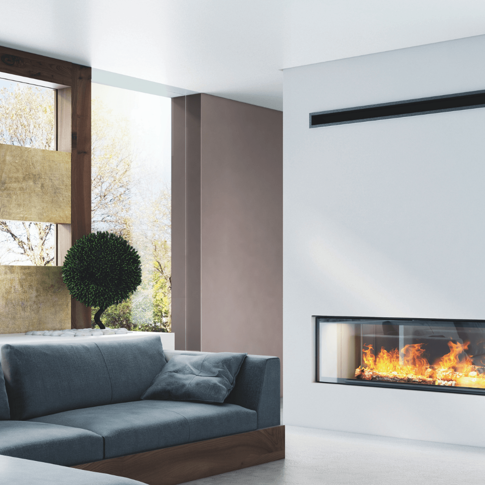 Axis H1600XXL DS - Double Sided Fireplace gallery detail image