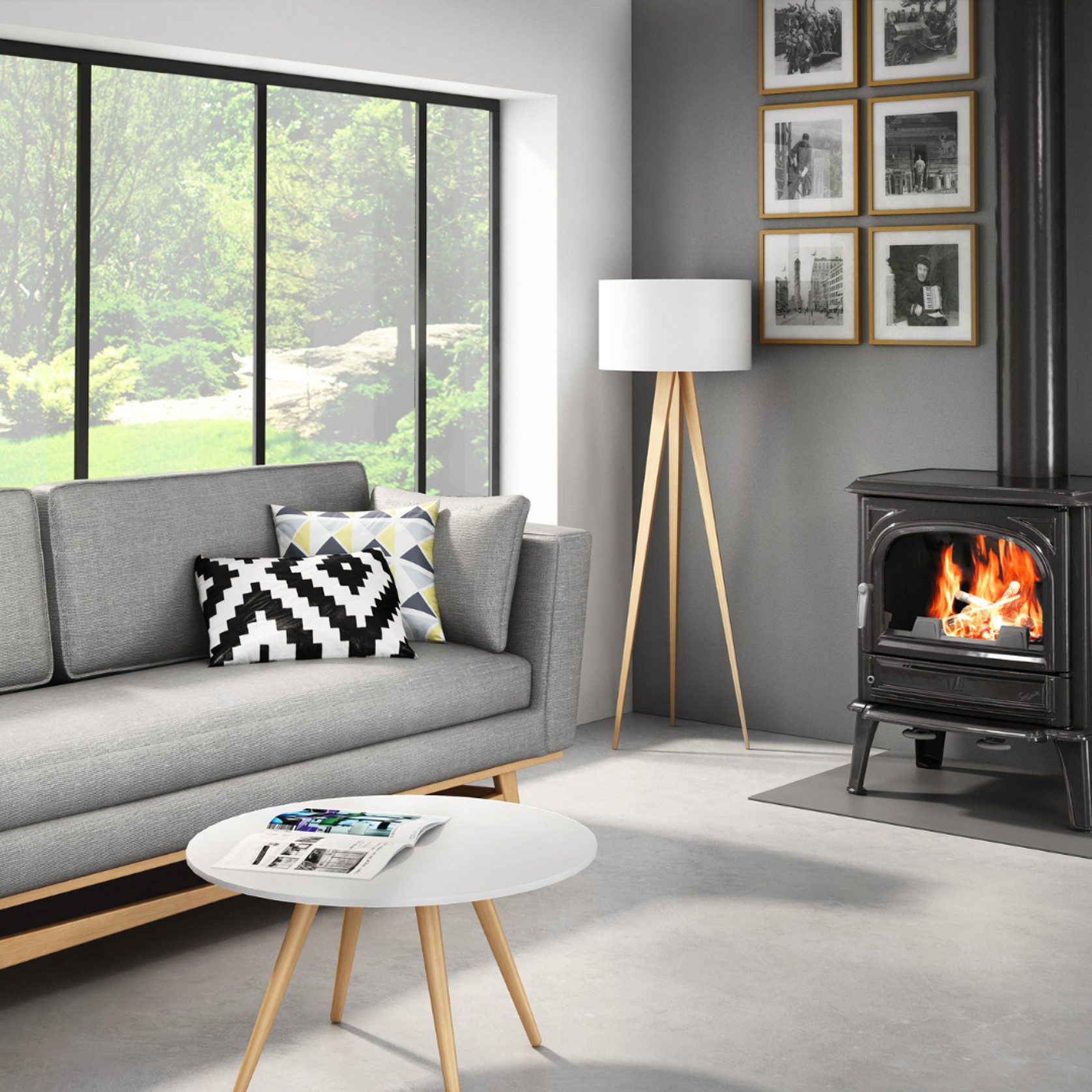 Seguin Saphir Cheminee Stove - Freestanding gallery detail image
