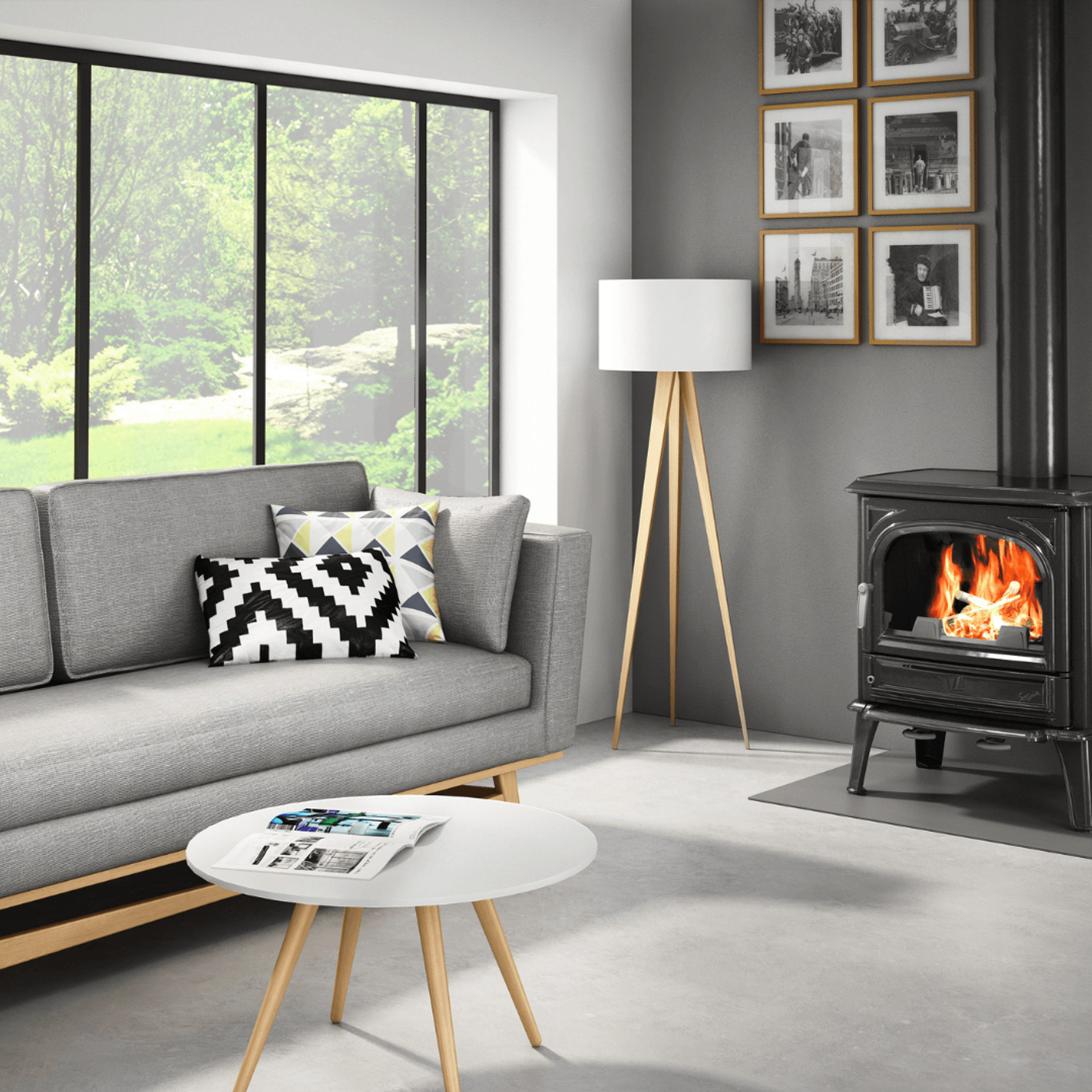 Seguin Saphir Cheminee Stove - Freestanding gallery detail image