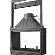 Seguin Multivision 8000 Double Sided Cast Iron Fireplace With Lift Door gallery detail image
