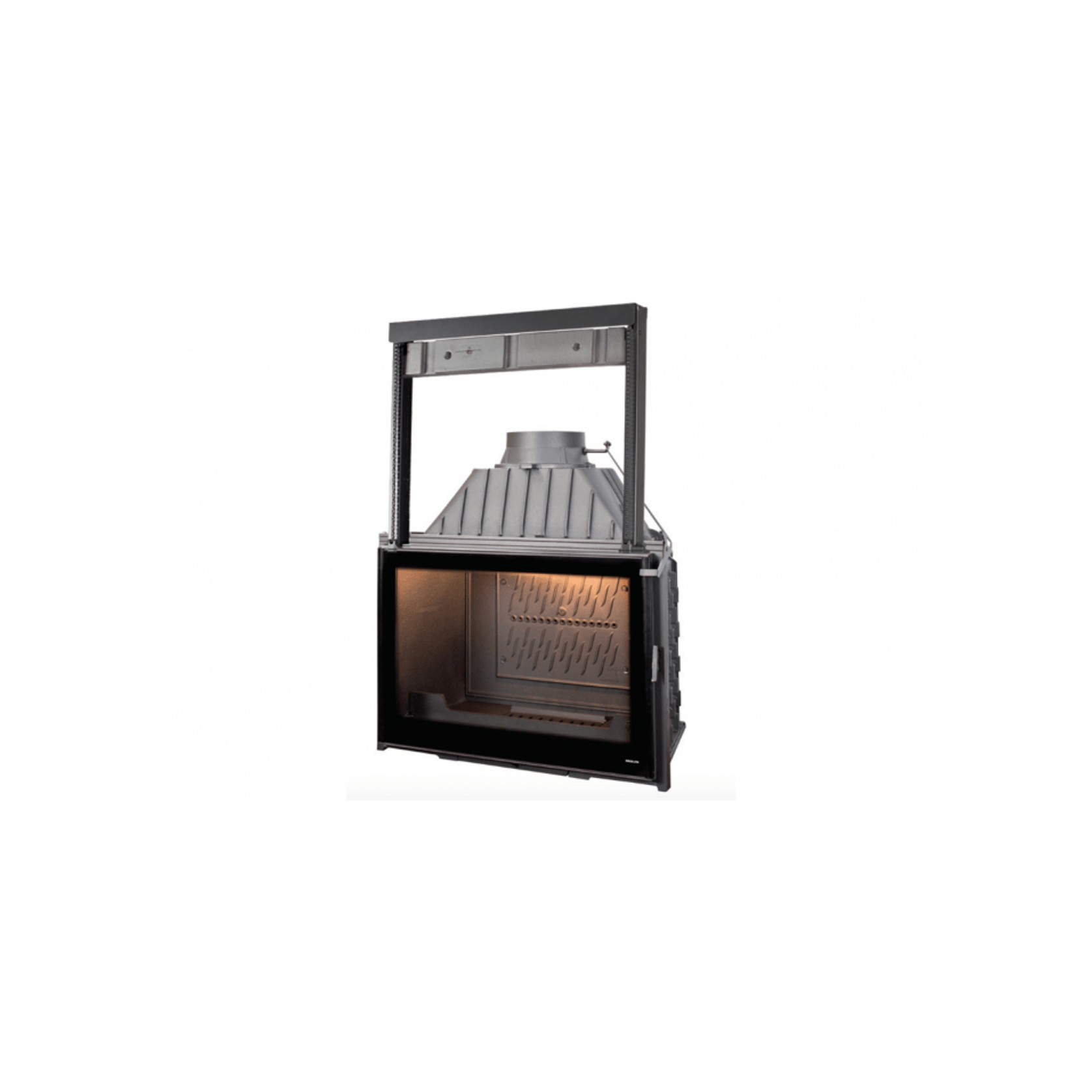 Seguin Super 9 Cast Iron Fireplace Lift Door Black Line gallery detail image