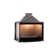 Seguin Europa 7 VL Cheminee - Black Glass & Swing Door gallery detail image