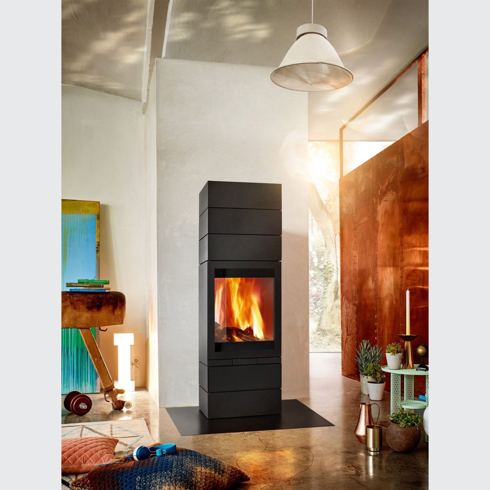 Skantherm Elements 600 Front - Slow Combustion Wood Heater gallery detail image