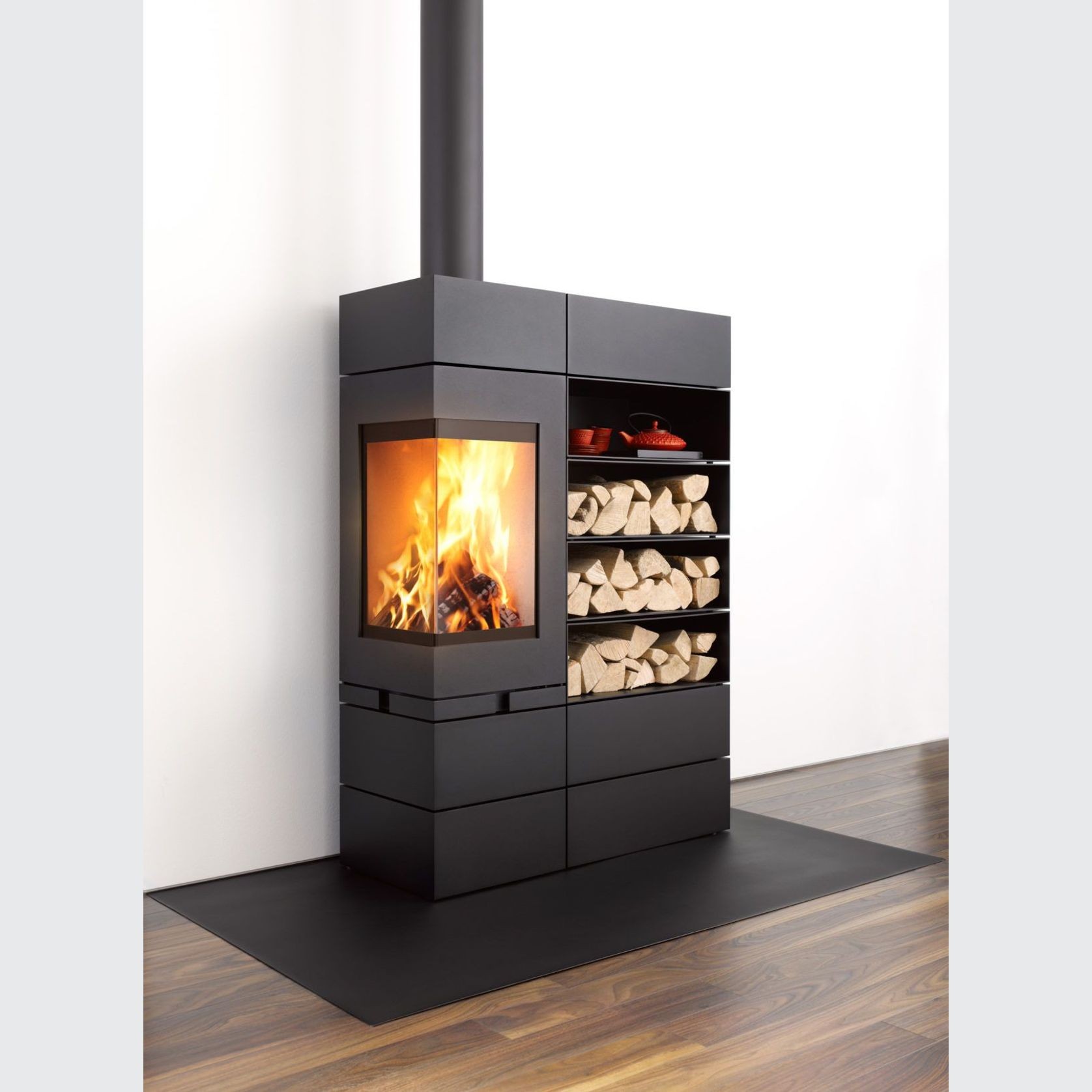 Skantherm Elements 400 - Corner Slow Combustion Wood Heater gallery detail image