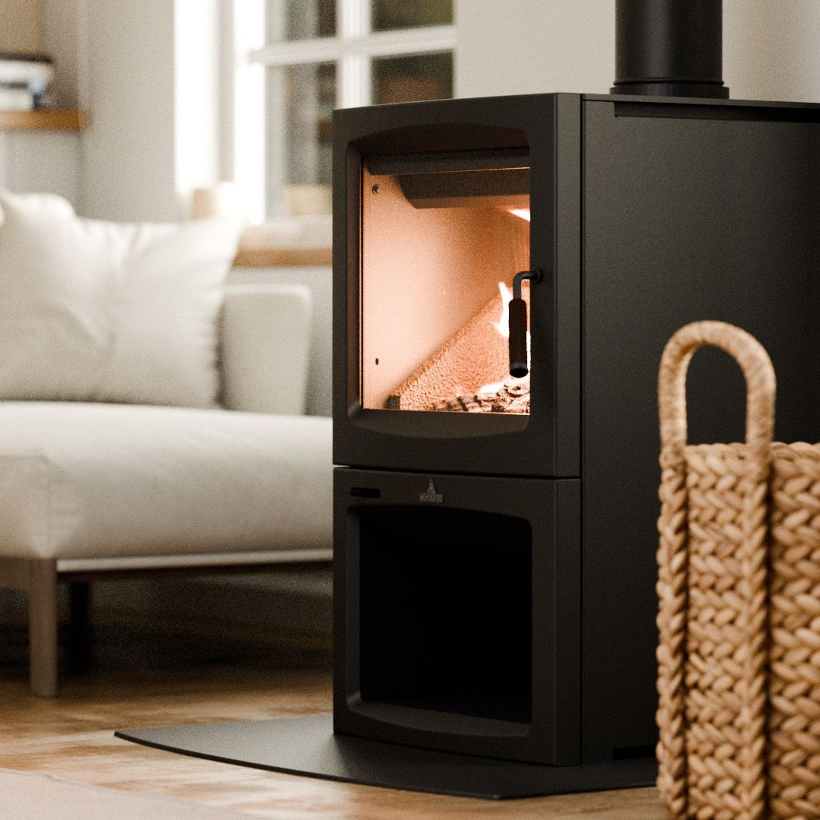 Maxen St Clair 350 ULEB Freestanding Wood Fireplace gallery detail image