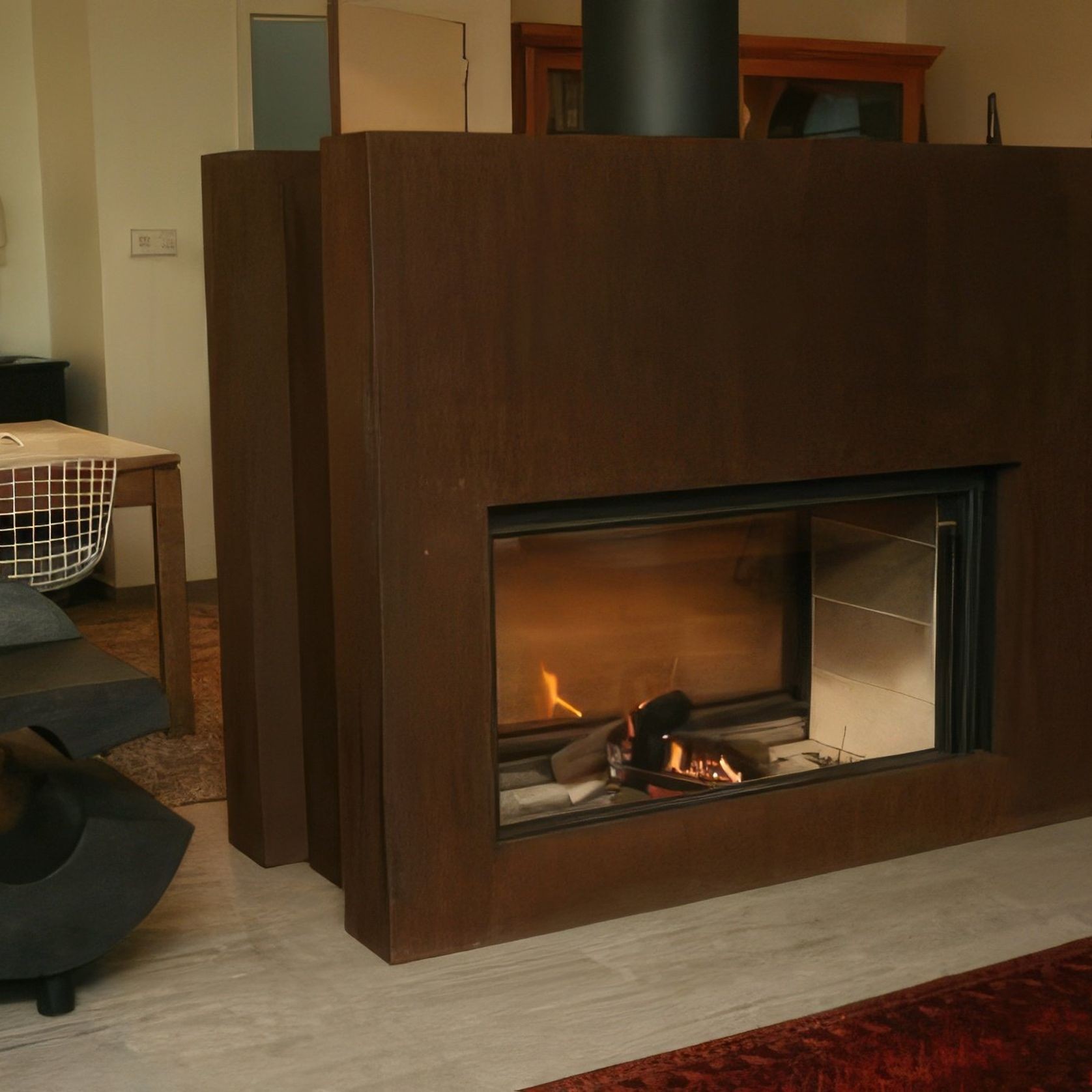 Stuv 21/125 Double Sided Wood Fireplace gallery detail image