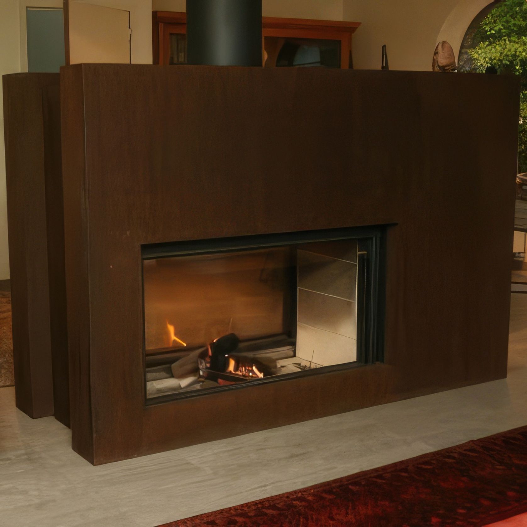 Stuv 21/125 Double Sided Wood Fireplace gallery detail image