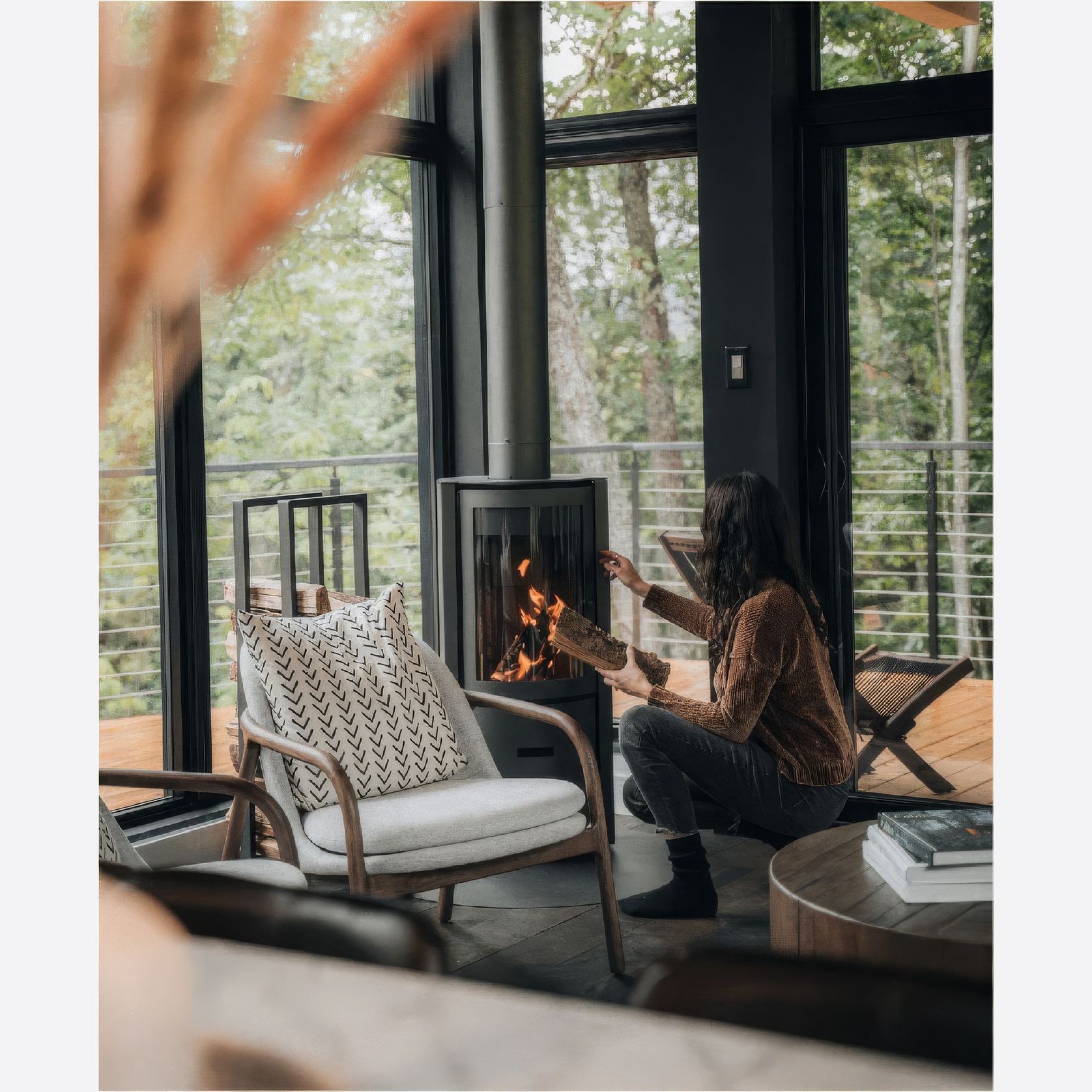 Stûv 30 Compact One Clean-Air Fireplace gallery detail image