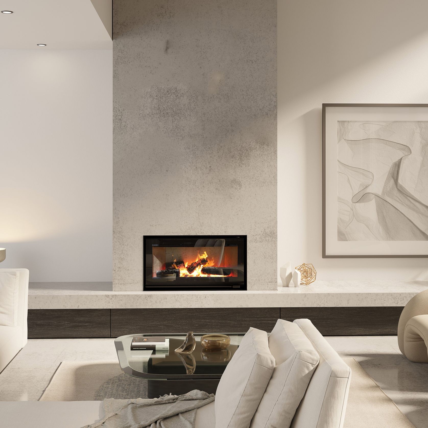 Escea TC970 Inbuilt Wood Fireplace gallery detail image