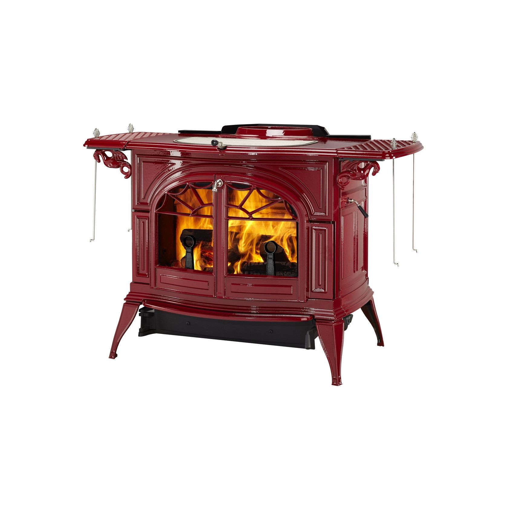 Vermont Castings Defiant Wood Stove Bordeaux Enamel gallery detail image