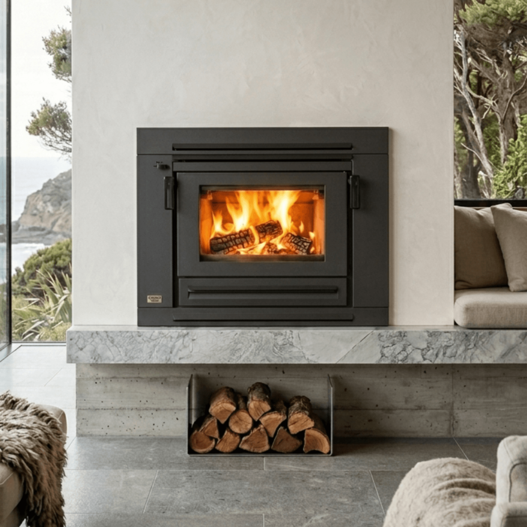 Xander Insert Wood Burner Fireplace gallery detail image