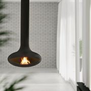 Zen Suspended Elegante Wood Fireplace gallery detail image