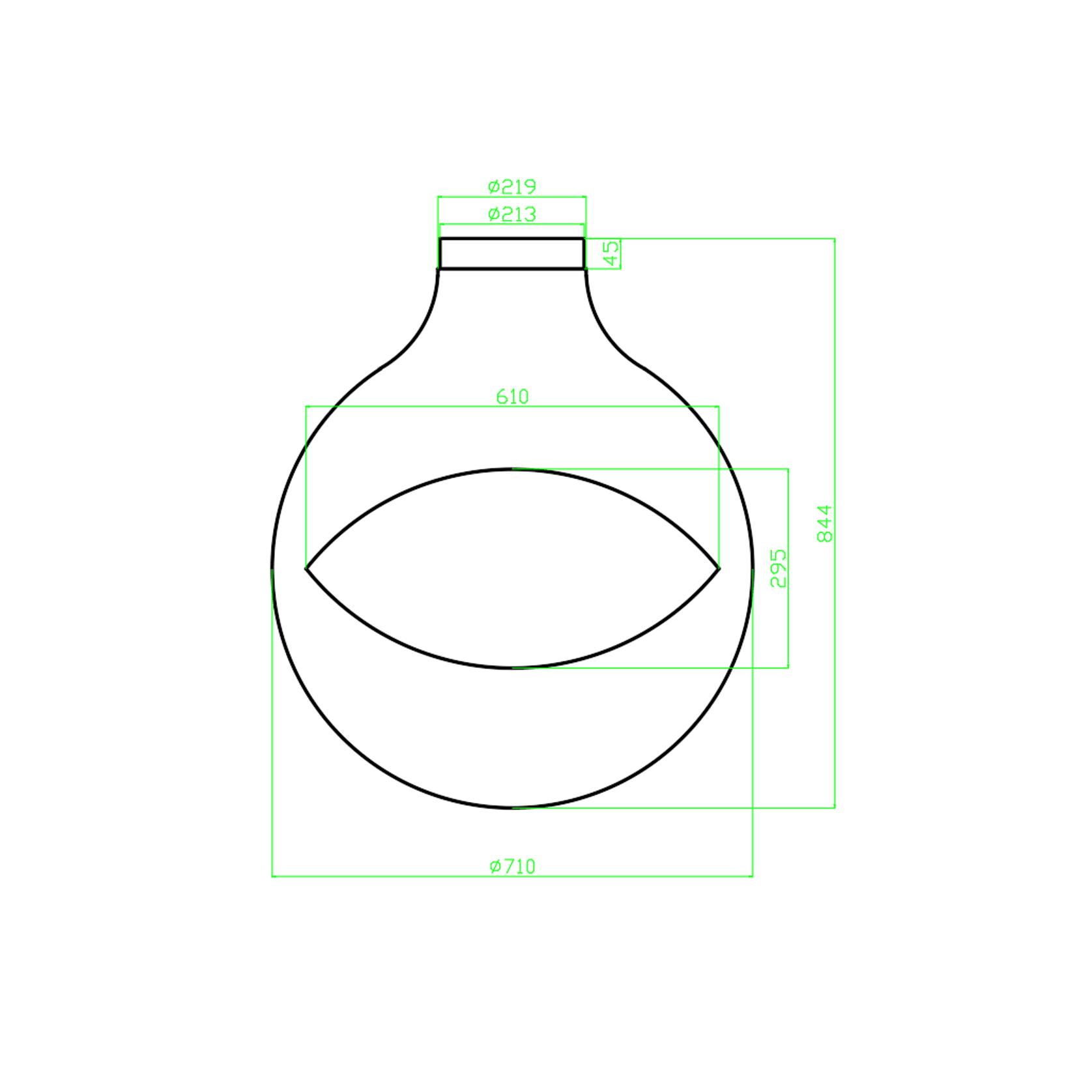 Zen Suspended Occio Wood Fireplace gallery detail image