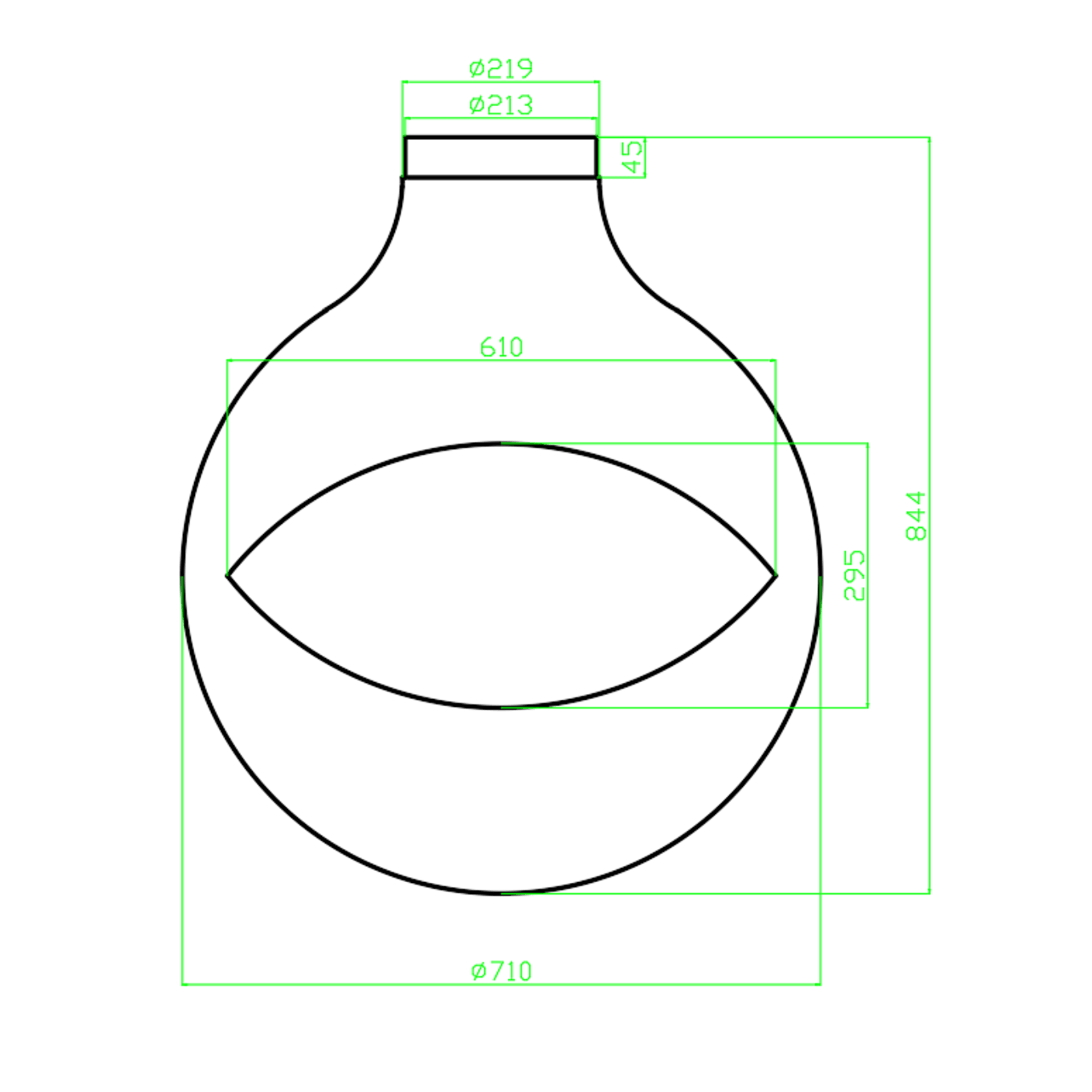 Zen Suspended Occio Wood Fireplace gallery detail image