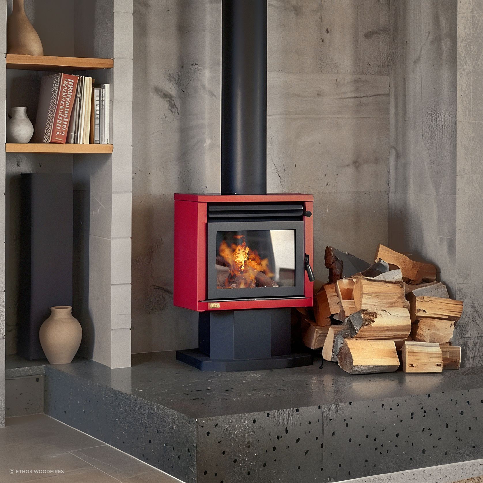 Genesis Freestanding Wood Fire gallery detail image