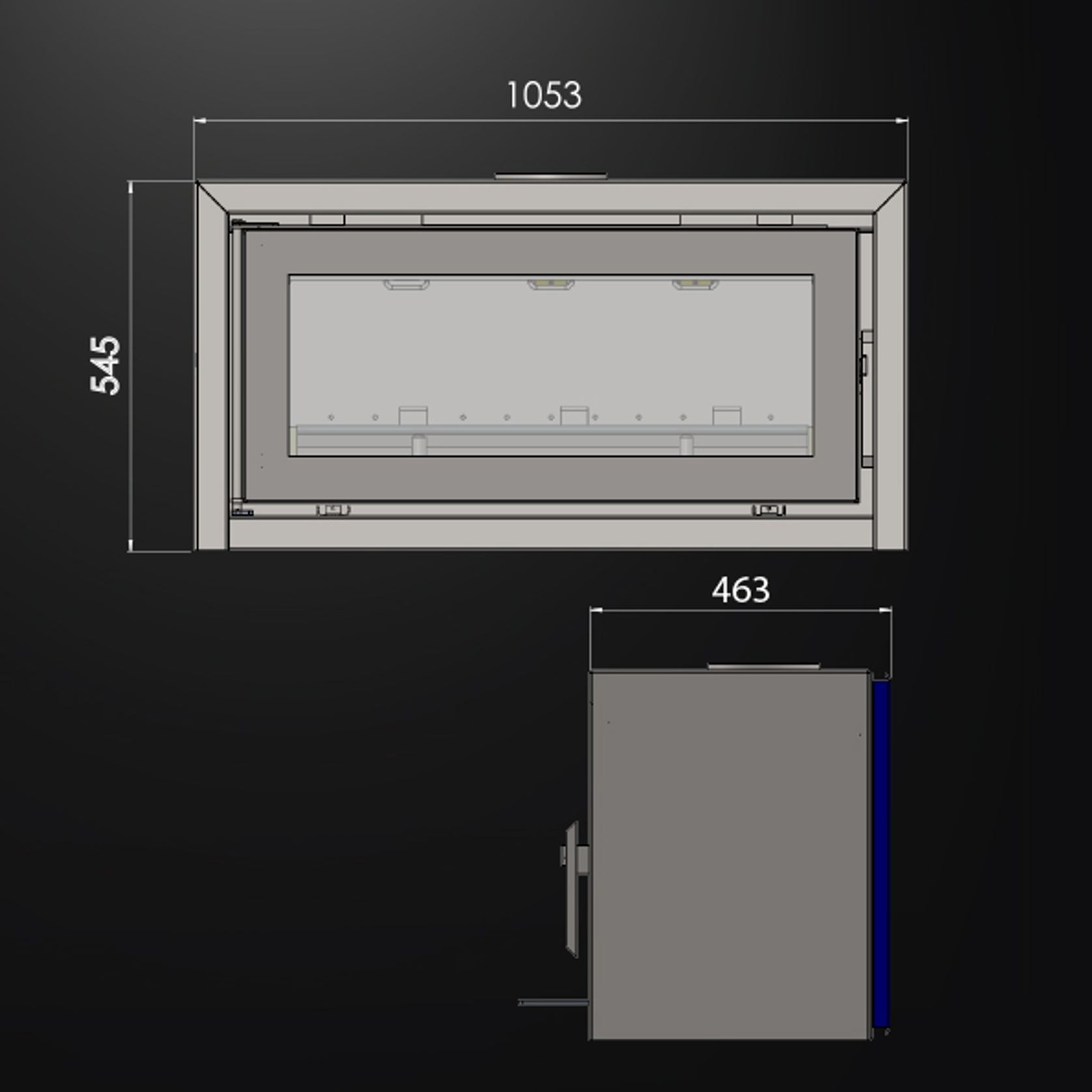 Kemlan Celestial 900 Freestanding Fireplace gallery detail image