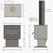 Kemlan Super Nova Freestanding Rural Wood Fireplace gallery detail image