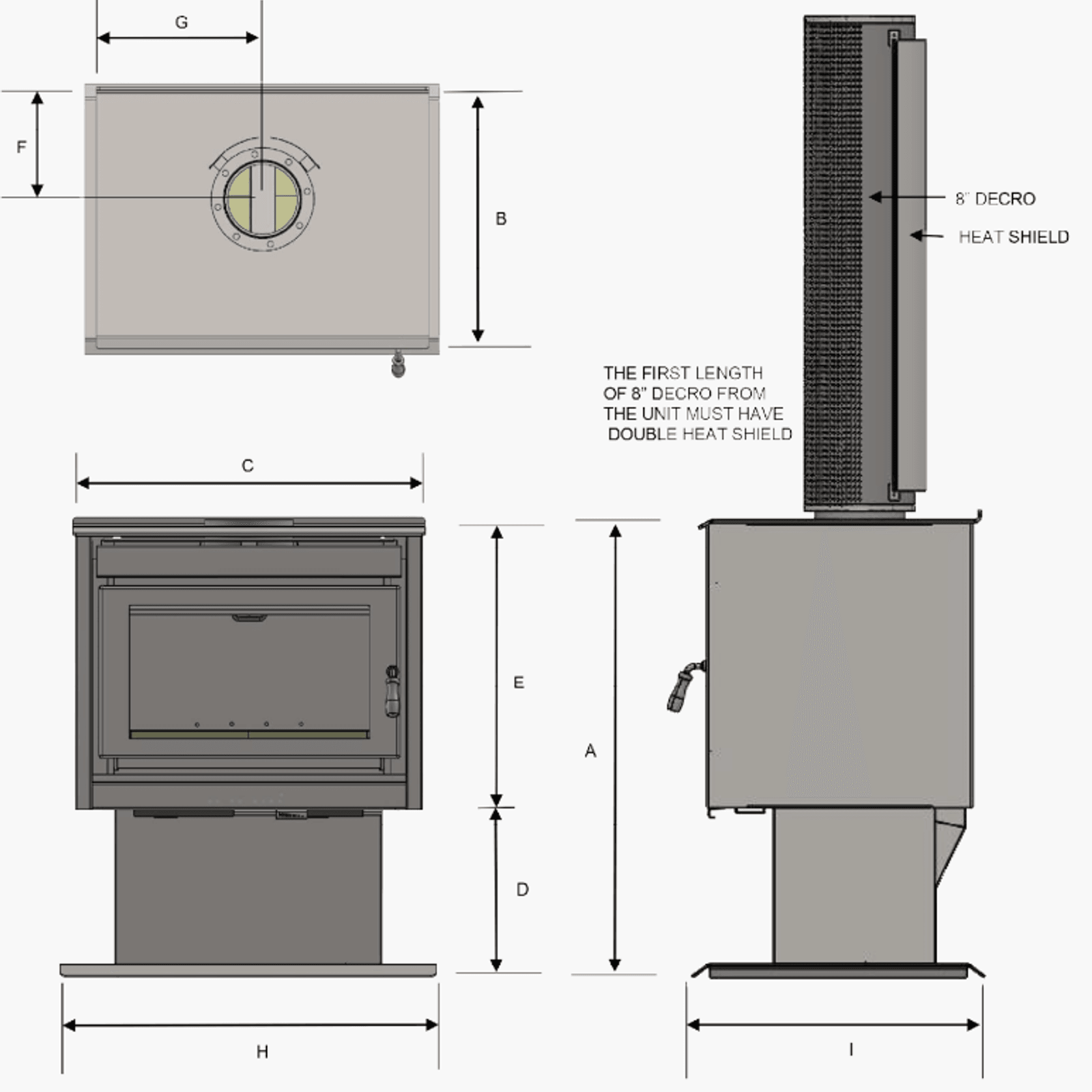 Kemlan Super Nova Freestanding Rural Wood Fireplace gallery detail image
