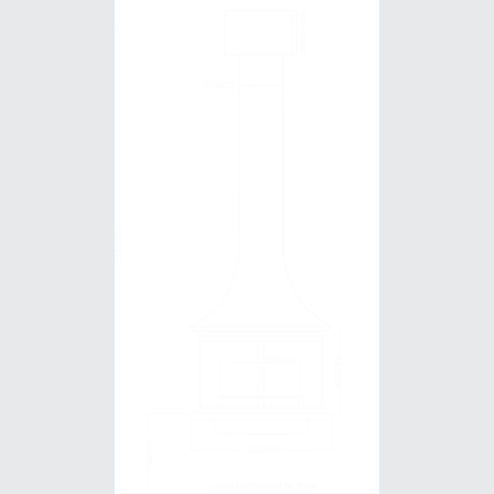 JC Bordelet Lea 998 - Suspended Wood Fireplace gallery detail image