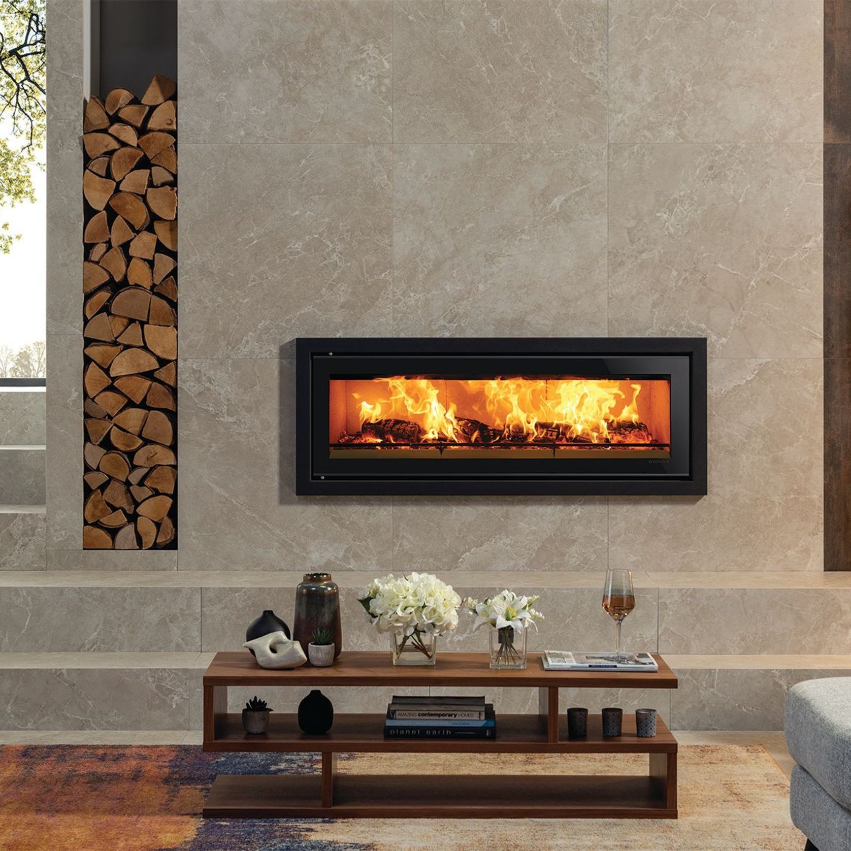 Stovax Studio 3 Inbuilt and Freestanding Fireplace (Rural) gallery detail image