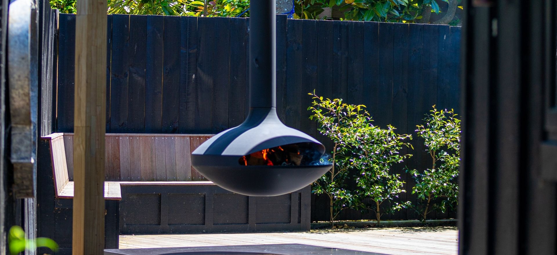 The rise of the architectural outdoor fireplace