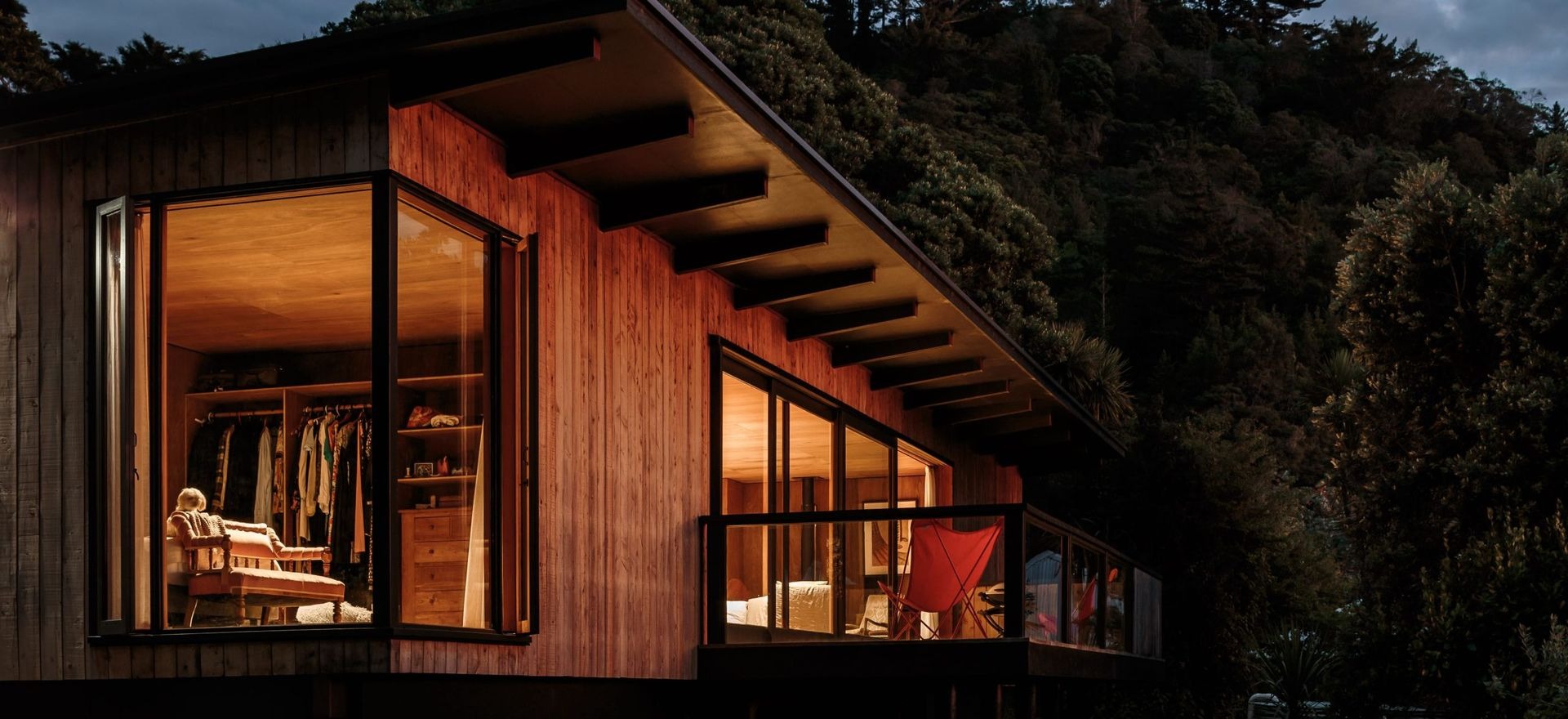 An off-the-grid coastal retreat inspired by Japanese design principles