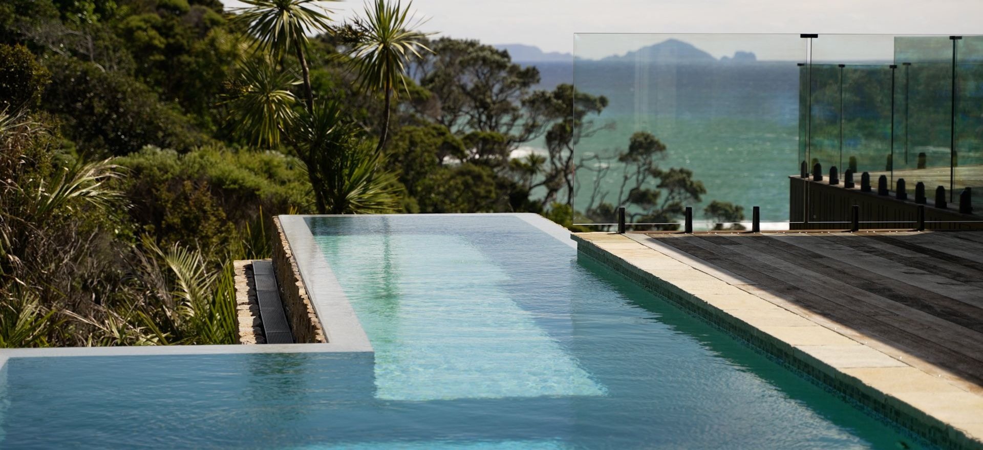 Step behind the scenes of the award-winning pool floating above the Tutukaka Coast