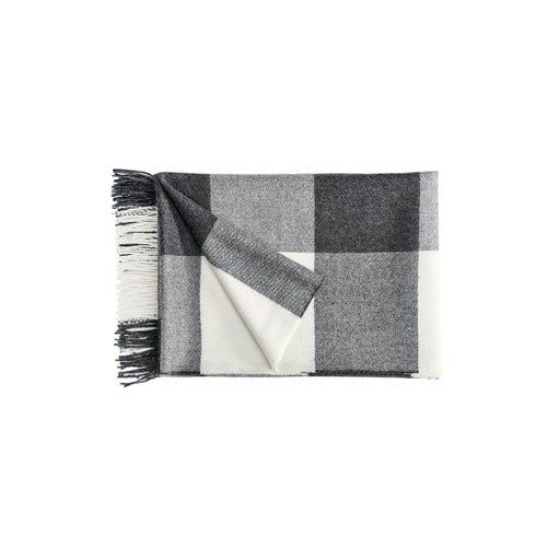 Christian Fischbacher Carre Throw Black and White