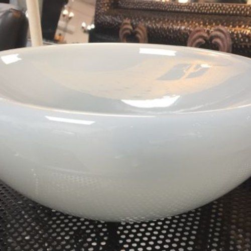 Handblown Glass bowl Grey 35 x 15cm