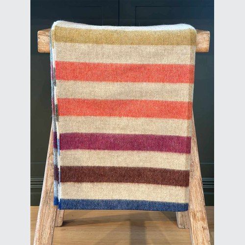 NZ Merino Throw Blanket - Henley Beige | 100% Pure Wool