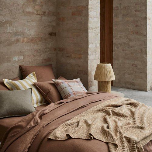 Ravello Linen Quilt Cover - Biscuit | Weave Home