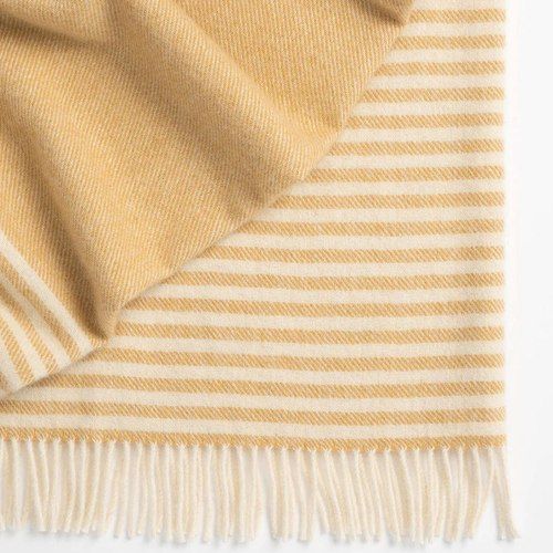 Weave Home Catlins Throw - Butterscotch | 100% Wool Throw Blanket
