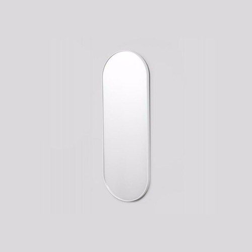 Bjorn Mirror Oval Full Length White 50x145cm