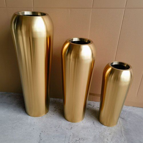 Large Modern Gold Decorative Pot