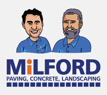 Milford Paving, Concrete, Landscaping company logo