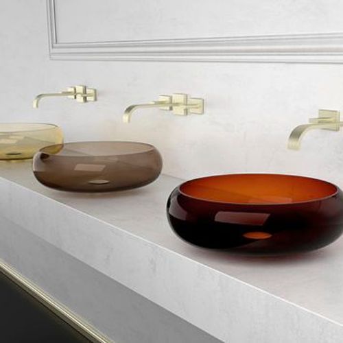 Glo Ball Murano Washbasin by Glass Design