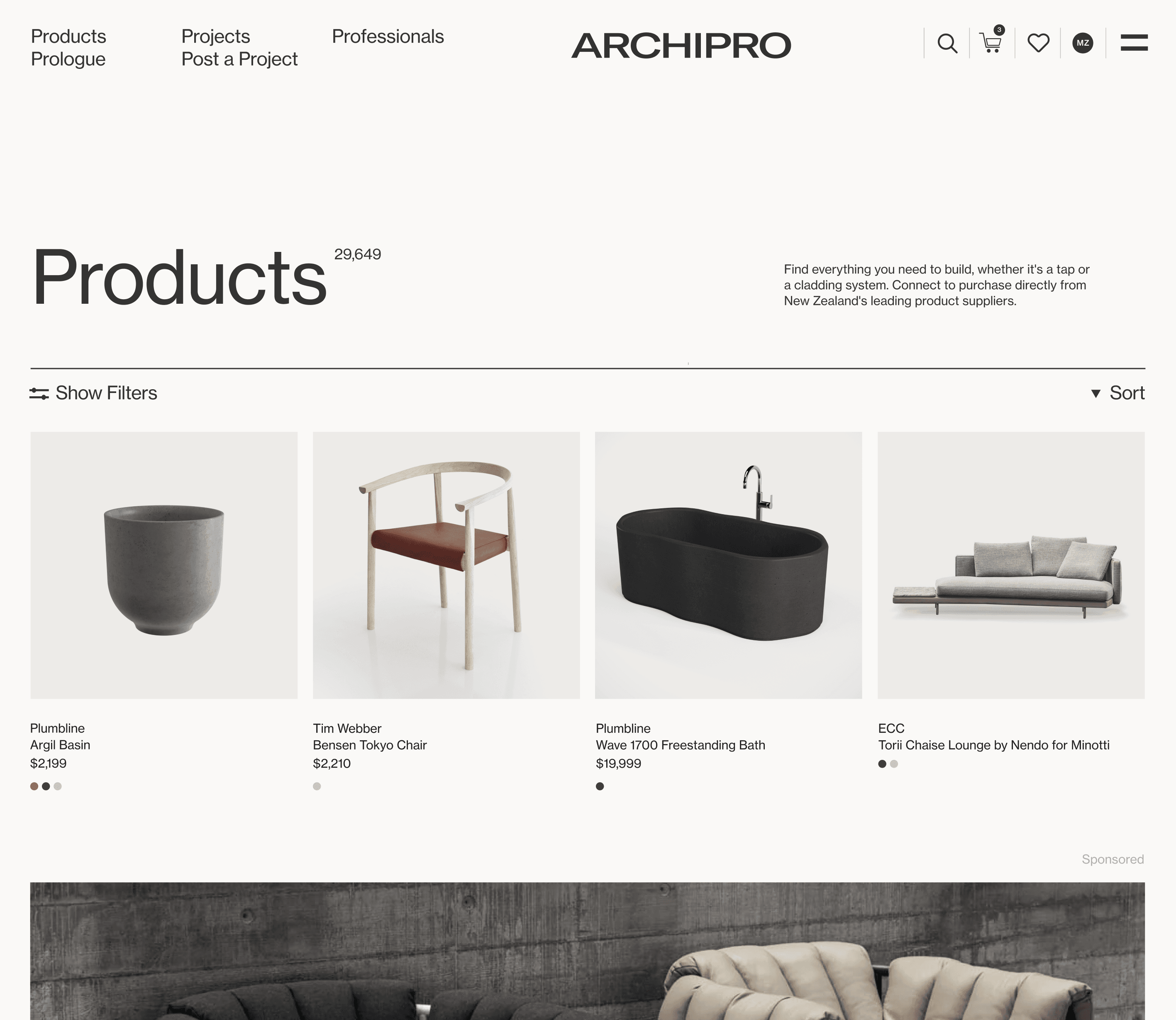 Products directory overview