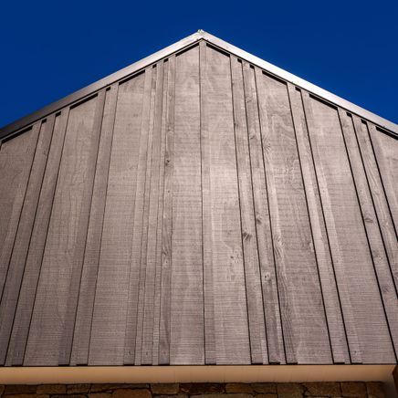The timber cladding sustainably grown in New Zealand