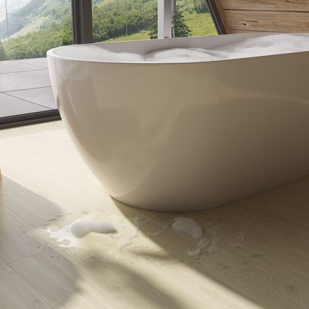 A flooring solution for getting the timber look in wet areas
