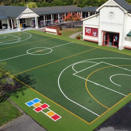 How a pair of dilapidated school tennis courts were revitalised with premium turf